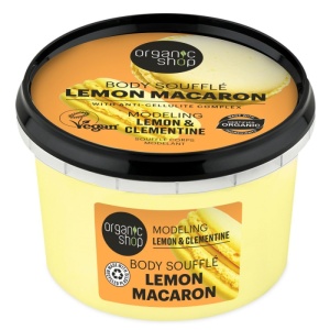 Set cadou Organic Shop Lemon Macaron cu scrub de corp 250 ml si souffle de corp 250 ml - Img 4