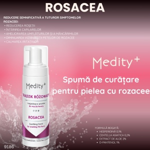 Spumă de curățare pentru pielea cu rozacee Medity+ - Img 2