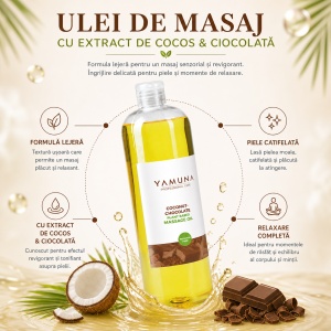 Ulei de masaj anticelulitic Cocos si Ciocolata Yamuna 1L