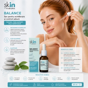 YAMUNA skIN - Balance – ser cu acid hialuronic pentru echilibrarea pielii