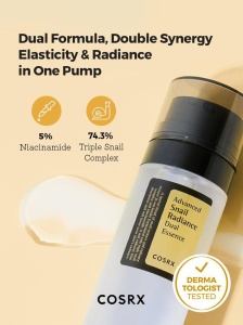 Advanced Snail Radiance Dual Essence COSRX – ser iluminator cu formulă dublă - Img 2