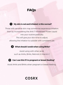 AHA 7 Whitehead Power Liquid COSRX – exfoliant lichid cu AHA 7 % pentru ten luminos și curat - Img 7