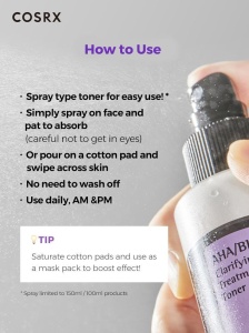 AHA/BHA Clarifying Treatment Toner COSRX – toner exfoliant și echilibrant - Img 6