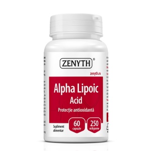 Alpha Lipoic Acid 60 cps – Suport antioxidant și pentru metabolismul energetic Zenyth