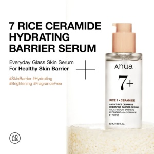 Anua – Rice 7 Ceramide Hydrating Barrier Serum – Ser facial iluminator și reparator cu orez și ceramide - Img 3