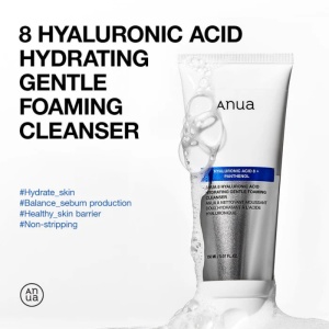 Anua - 8 Hyaluronic Acid Hydrating Gentle Foaming Cleanser - Spumă facială hidratantă cu acid hialuronic și pantenol - Img 2