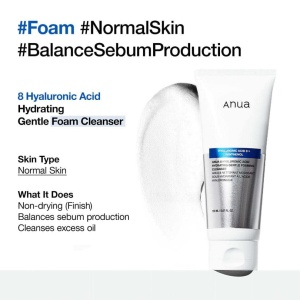 Anua - 8 Hyaluronic Acid Moisturizing Gentle Gel Cleanser - Gel facial hidratant cu acid hialuronic, 150 ml - Img 5