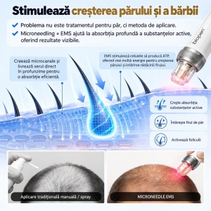 Bio Pen Q2 wireless 3-in-1 cu Microneedling, EMS si fototerapie LED - Img 8