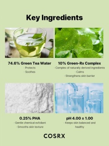COSRX – One Step Green Hero Calming Pad – Dischete tonice calmante cu textura dubla pentru ten sensibil - Img 9