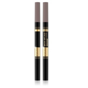 Creion pentru sprancene, waterproof Eveline Brow Art Duo 2 in 1 - Medium - Img 2