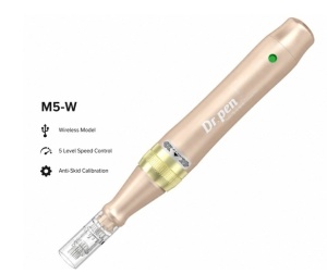 Dr.Pen M5 wireless, carcasa din aluminiu auriu