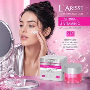 L'arisse - Anti-wrinkle cream - Crema anti-aging pentru varsta 50+ cu Retinol si Vitamina C - Img 2