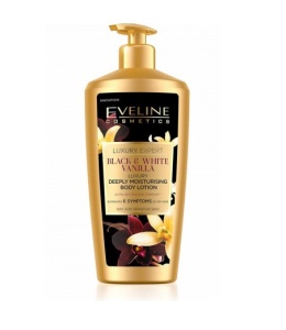 Lotiune de corp Eveline Cosmetics Luxury Expert Black & White Vanilla, 350 ml