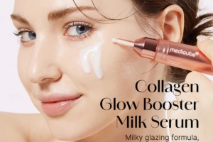Medicube - Collagen Glow Booster Milk Serum - Ser facial iluminator cu colagen - Img 2