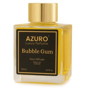 Odorizant camera Azuro Bubble Gum, difuzor cu betisoare, 100 ml