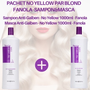 Pachet No Yellow Par blond Fanola -Sampon&Masca