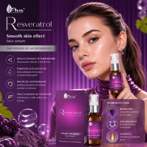Resveratrol Smooth skin effect face serum - Ser facial cu efect de netezire - Img 2