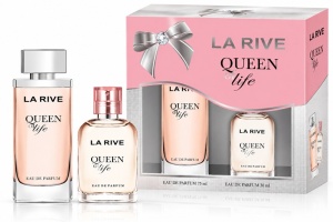 Set cadou La Rive Queen of Life pentru femei - apa de parfum 75 ml si 30 ml