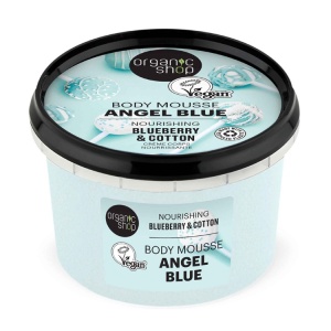 Spuma de corp Organic Shop Angel Blue cu afine si bumbac 250 ml
