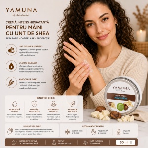 YAMUNA Crema pentru maini cu unt de shea - Img 1