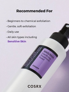 AHA/BHA Clarifying Treatment Toner COSRX – toner exfoliant și echilibrant - Img 3