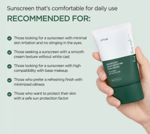 Anua - Heartleaf Silky Moisture Sun Cream SPF50+/PA++++ - Cremă hidratantă de față cu protecție solară ridicată SPF 50 - Img 8