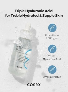 COSRX – Hydrium Triple Hyaluronic Moisture Ampoule – Ser intensiv cu trei tipuri de acid hialuronic - Img 3