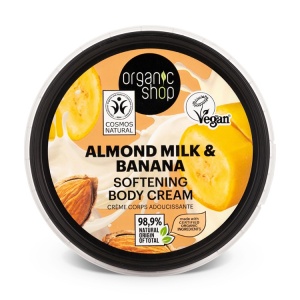 Crema de corp Organic Shop cu lapte de migdale si banane 250 ml - Img 2