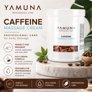 Crema de masaj cu Cofeina si Scortisoara YAMUNA 1000 ML