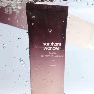 Haruharu Wonder - Black RiceTriple AHA Gentle Cleansing Gel - Gel de curatare delicat, 100 ml - Img 4