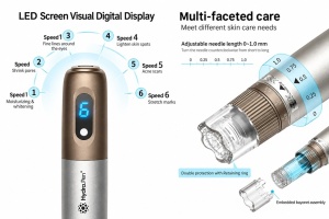 Hydra Pen H3 wireless cu rezervor pentru solutie, carcasa din aluminiu - Img 3