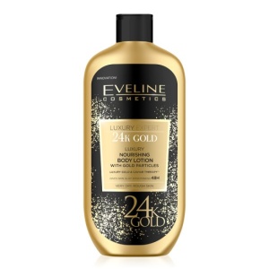 Lotiune de corp hranitoare Eveline Luxury Expert 24 K Gold - 350 ml - Img 1