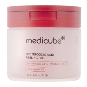 Medicube – Red Succinic Acid Peeling Pad – Dischete exfoliante pentru fata – 70 buc