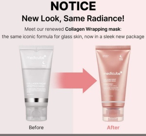 Medicube - Collagen Night Wrapping Peel Off Mask - Masca faciala de noapte cu Colagen pentru Fermitate si Hidratare Intensa - Img 3