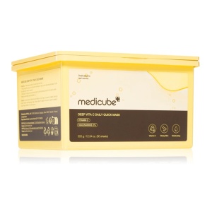 Medicube - Deep Vita C Daily Quick Brightening Mask - Masti faciale pentru luminozitate, 30 buc