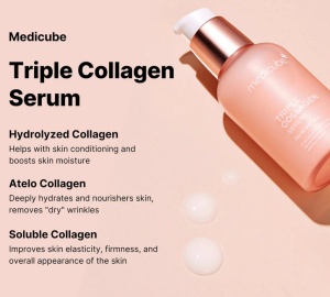 Medicube - Triple Collagen Serum - Ser facial de fermitate cu complex triplu de colagen si acid hialuronic - Img 4