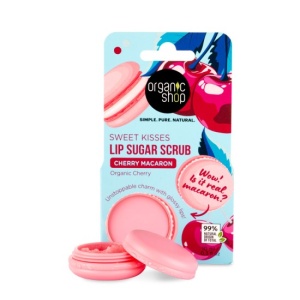 Scrub de buze Organic Shop Cherry Macaron Sugar - 10 ml - Img 2