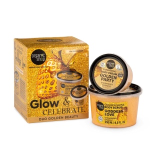 Set Organic Shop Golden Beauty cu scrub de corp si crema de corp - Img 2