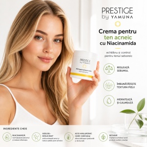 YAMUNA Prestige - Crema pentru ten acneic cu Niacinamida