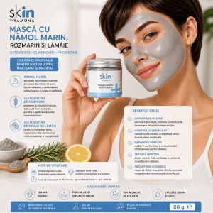 YAMUNA skIN – Masca cu namol marin pentru curatare profunda