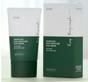 Anua - Heartleaf Silky Moisture Sun Cream SPF50+/PA++++ - Cremă hidratantă de față cu protecție solară ridicată SPF 50 - Img 5