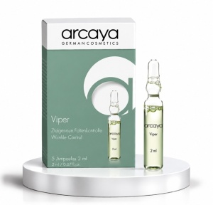 Arcaya Viper - Fiole antirid cu peptide pentru efect de netezire si hidratare, 5 buc x 2 ml