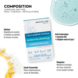 Beauty Complex Trio: colagen, acid hialuronic, CoQ10 - Granions Franta - Img 2