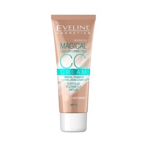CC Cream cu efect de fond de ten Eveline Magical Colour Correction - 50 Light Beige