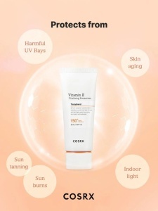 COSRX – Vitamin E Vitalizing Sunscreen SPF 50+ – Crema de protectie solara cu vitamina E - Img 5