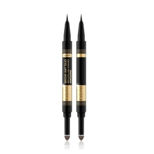 Creion pentru sprancene, waterproof Eveline Brow Art Duo 2 in 1 - Light - Img 3