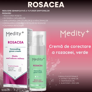Cremă de corectare a rozaceei, verde, 30 ml Medity+ - Img 3