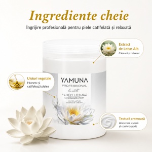 Crema masaj LOTUS ALB – Yamuna 1 L