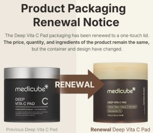 Medicube – Deep Vita C Pad – Dischete cu vitamina C si acid hyaluronic cu efect iluminator si tonifiant - Img 2