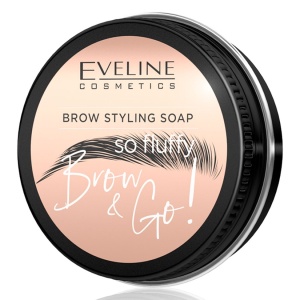 Sapun pentru stilizarea sprancenelor Eveline Brow Go So Fluffy - Fixare puternica si efect de laminare